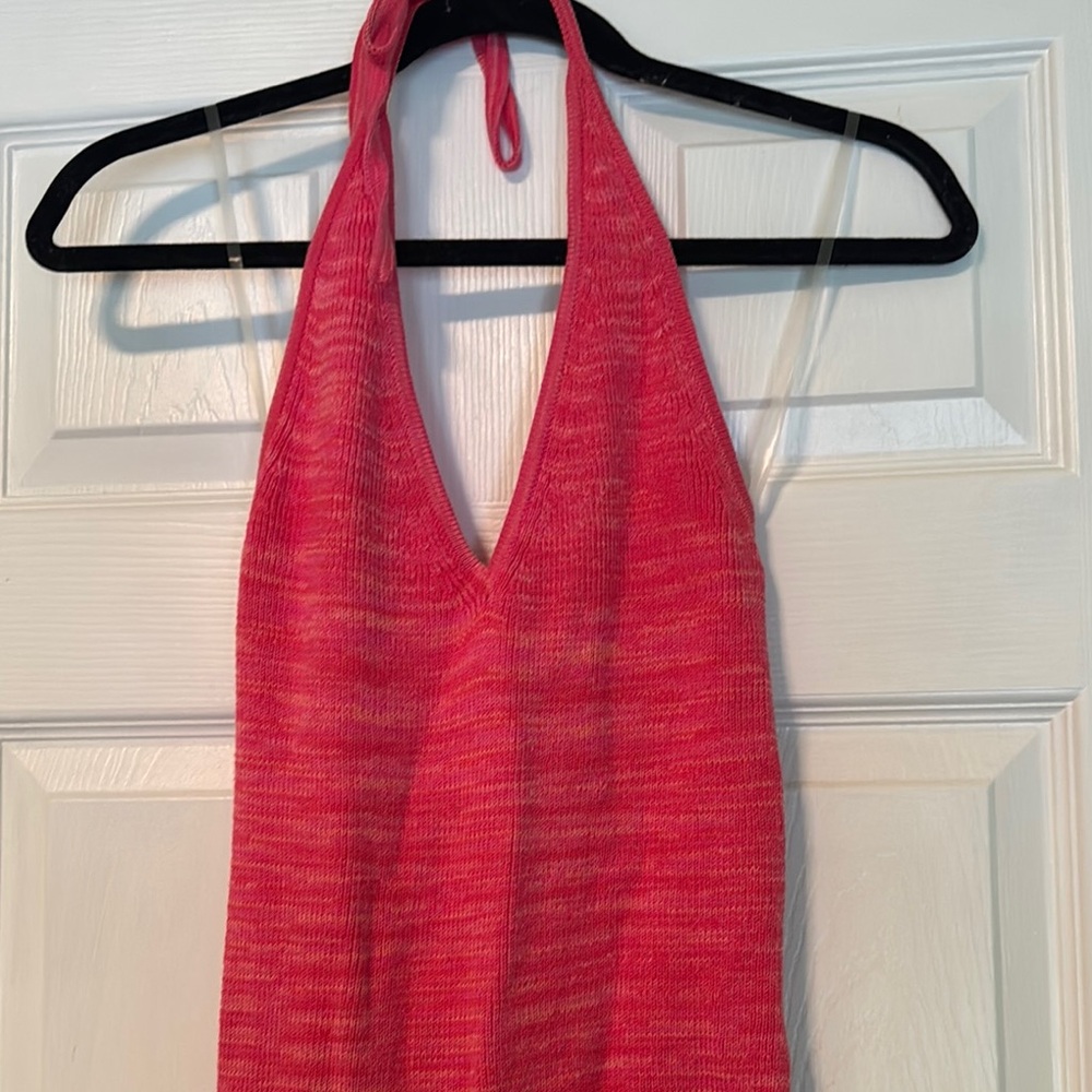 Pink Halter Mini Dress